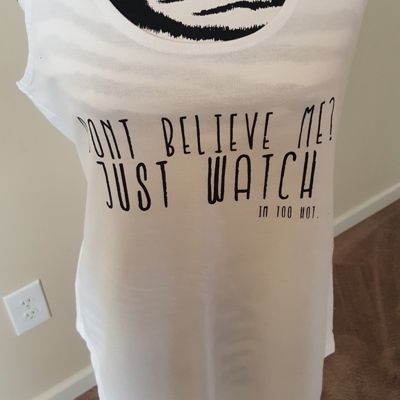 White Racer Back Tank Top Next Level - Picture 2 of 4